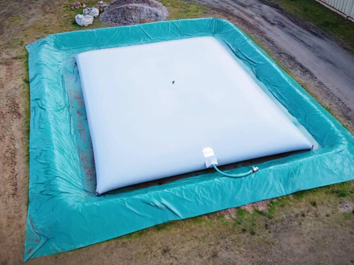 UAN tank on a farm